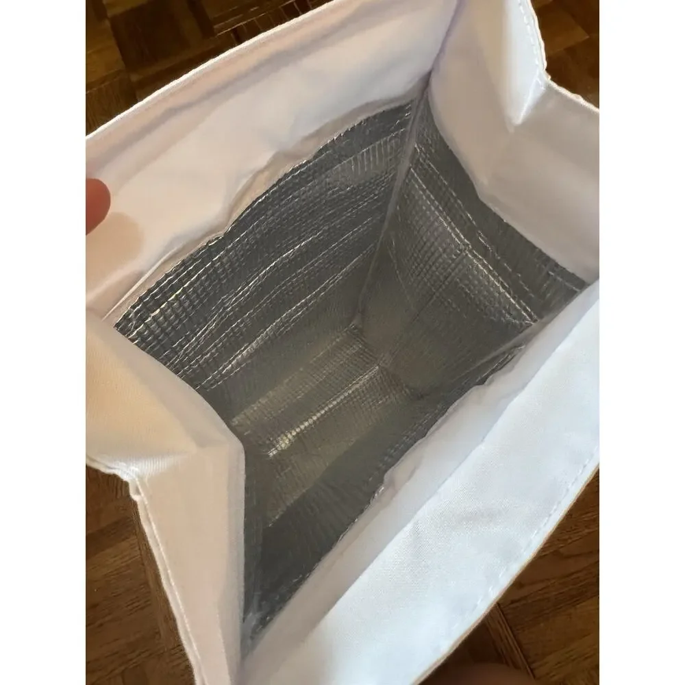 Amazon Employee Insulated Lunch Bax Box Custom Shipping Label Graphic White